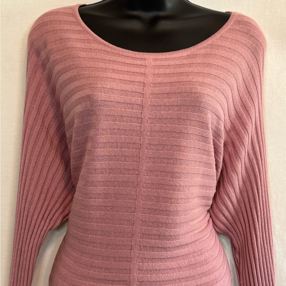 A-29 Soho Pink 3/4 Sleeve Pullover Sweater Size M - Picture 4 of 14